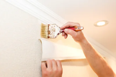 Pose de papier peint à Saint-Mard — revêtements muraux et toiles de verre